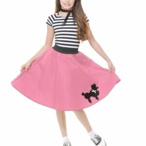 Poodle skirt Halloween costume 5-8